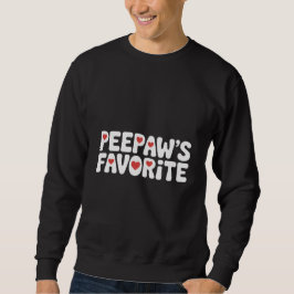 Moletom Dito Favorito do Peepaw Engraçado Avô Família Fofo