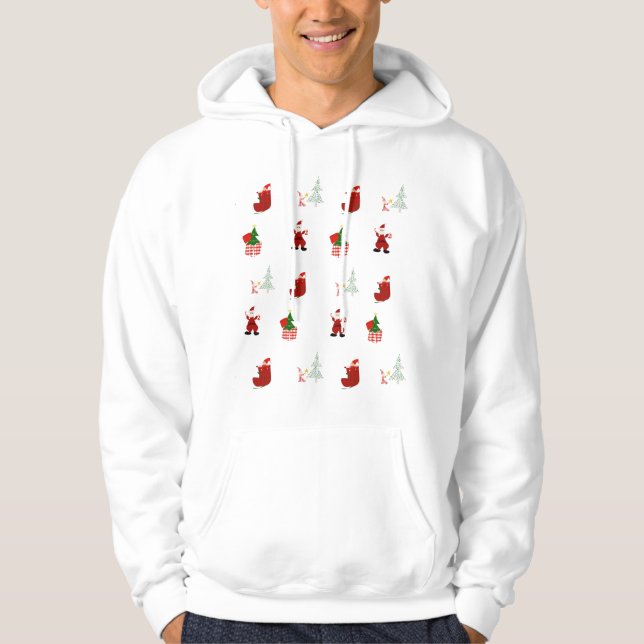 Moletom Diversão de padrões de Natal (Frente)
