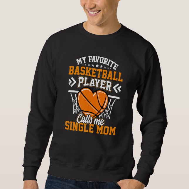 Moletom Diversão Meu Jogador De Basquete Favorito Me Chama (Frente)