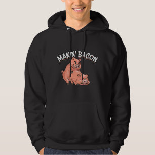 Moletom Divertido Fazer Bacon Para Homens Mulheres Porco B