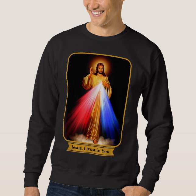 Moletom Divino Compaixão Jesus Eu Confio Em Você Católico (Frente)