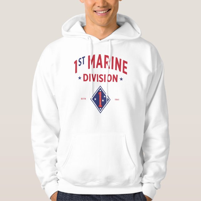 Moletom Divisão Marinha de 1ruas - Militar dos Estados Uni (Frente)