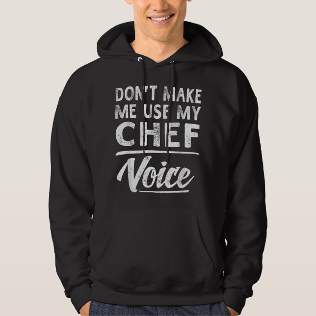Moletom Dizendo Piadas Engraçadas de Chef Voz Mulheres Hom (Frente)