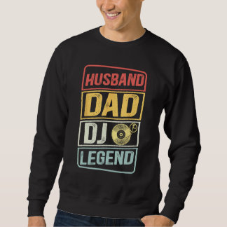 Moletom Dj Music player Husband Dad DJ Legend retro Father