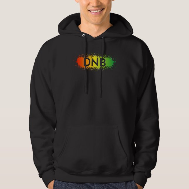 Moletom DNB  Tambor e Baixo Junglist Vermelho Amarelo Verd (Frente)