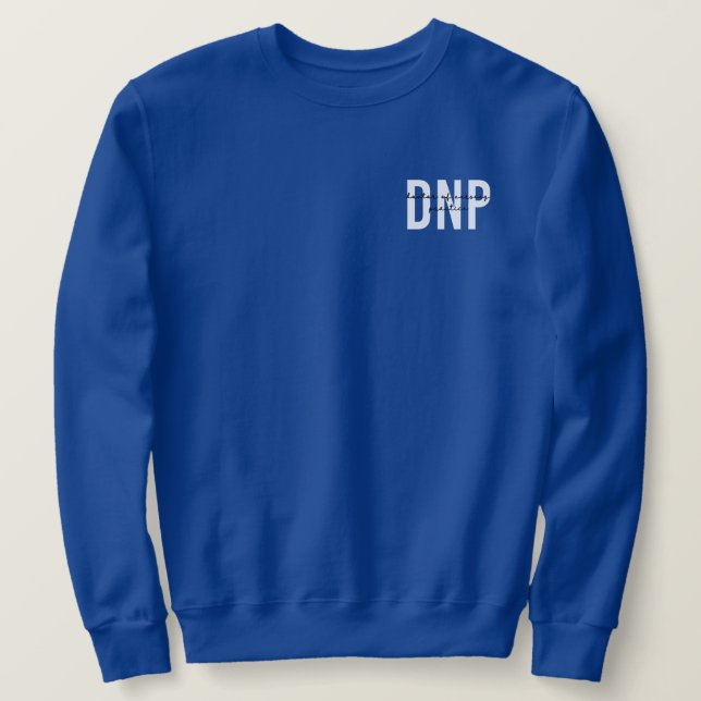 Moletom DNP Doutora em Graduação de Prática de Enfermagem (Frente do Design)