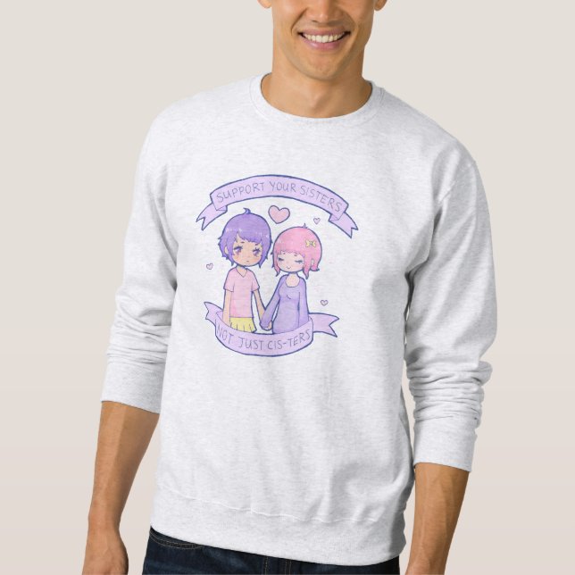 Moletom Do apoio UR das IRMÃS camisola confortavelmente (Frente)