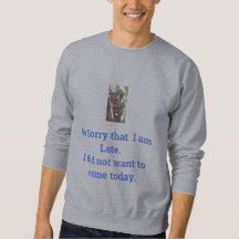 Do T longo da Capa dos homens desculpa atrasada