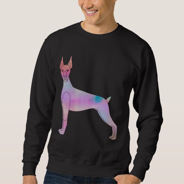 Moletom Doberman Pincher Pastel Tone (Frente)