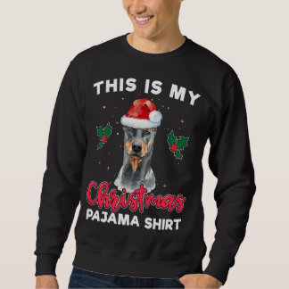 Moletom Doberman Pinscher Papais noeis de Natal Pajama