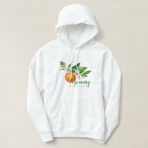 Moletom Doce Mamãe Citrus Para Ser Bebê Chuveiro Capuz Bra