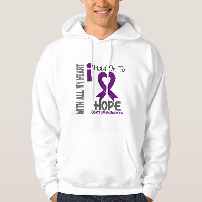 Moletom Doença que de Crohns eu me aferro para esperar (Frente)