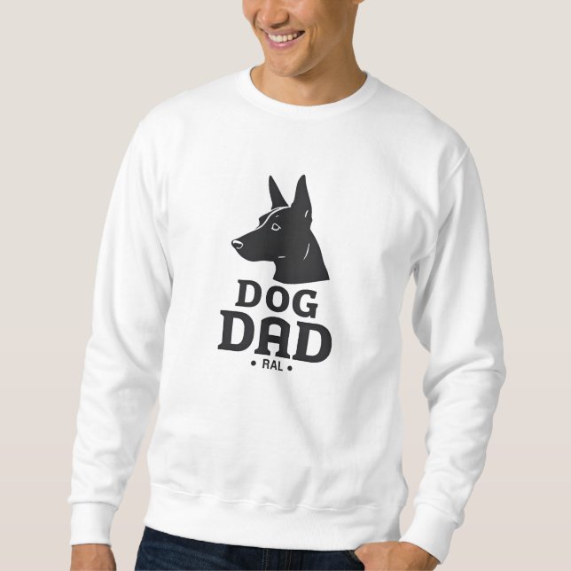 Moletom Dog Dad Gifts for Him – Funny & Custom Gea (Frente)