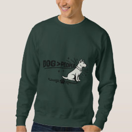 Moletom DOG > PEOPLE – Funny Dog Lover Minimalist Design