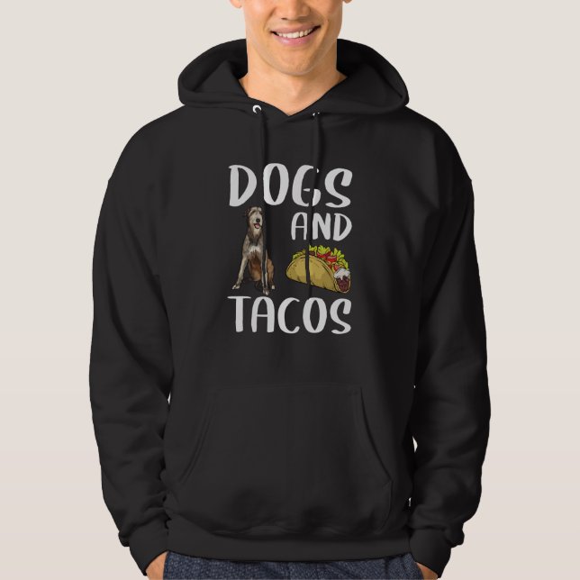 Moletom Dogs And Tacos Irish Wolfhound Mexican Food (Frente)