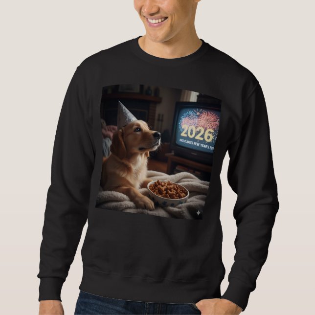 Moletom Dogs like new years too sweatshirt (Frente)