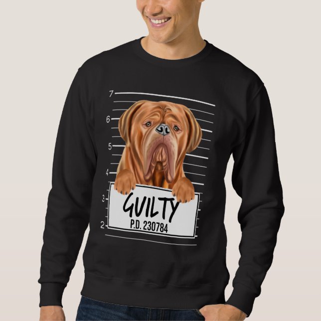 Moletom Dogues De Bordeaux Mugshot Guilty Dog (Frente)