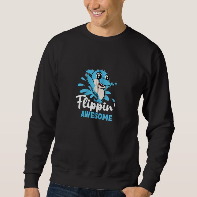 Moletom Dolphins Flippin' Awesome Zip Hoodie (Frente)