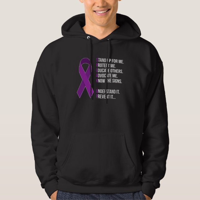 Moletom Domestic Violence Awareness Survivor  Speak Up (Frente)
