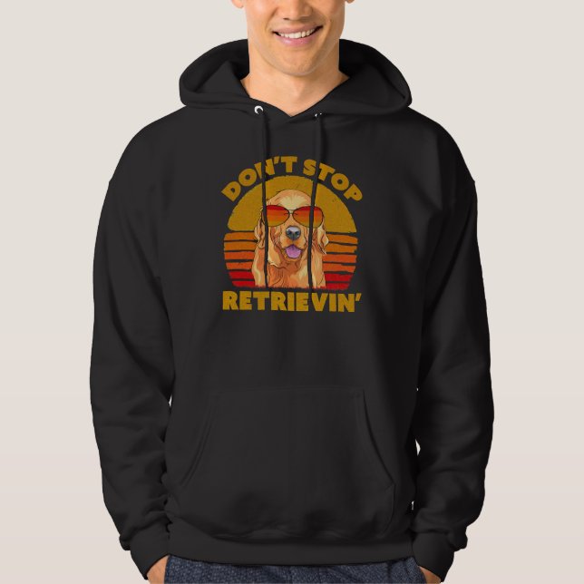 Moletom Don Stop Retriever Design Retro Ouro (Frente)