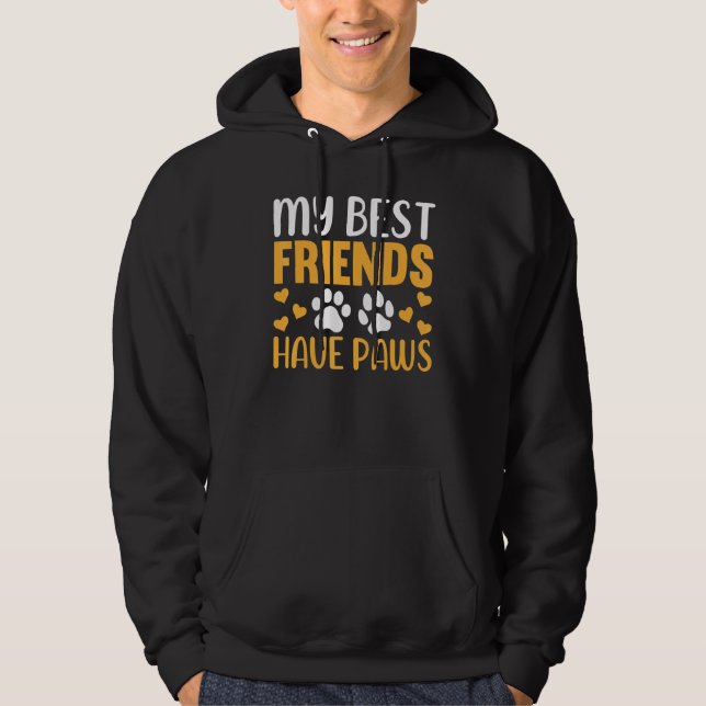 Moletom Dono de Cachorro e Gato Meus Melhores Amigos Têm P (Frente)