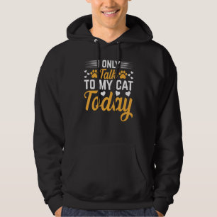 Moletom Dono de Gato Só Falo Com Meu Gato Hoje Eu Gato Fof