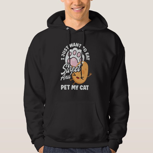 Moletom Dono de Gato Vegetal Batata Doce (Frente)