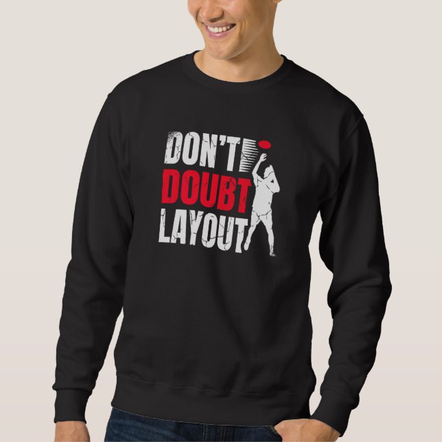 Moletom Don't Doubt Layout Ultimate Frisbee Player Sports  (Frente)