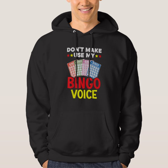 Moletom Don't Make Me Use My Bingo Voice Bingo Player Bing (Frente)