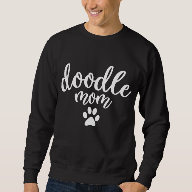 Moletom Doodle Mamãe Cachorro - Presente de Goldendoodle (Frente)