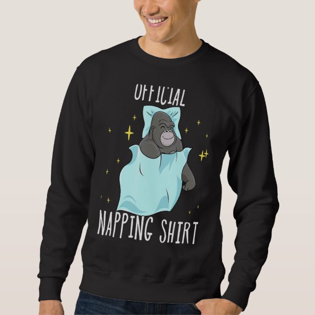 Moletom Dormindo Gorilla Pajamas Sleepyhead (Frente)