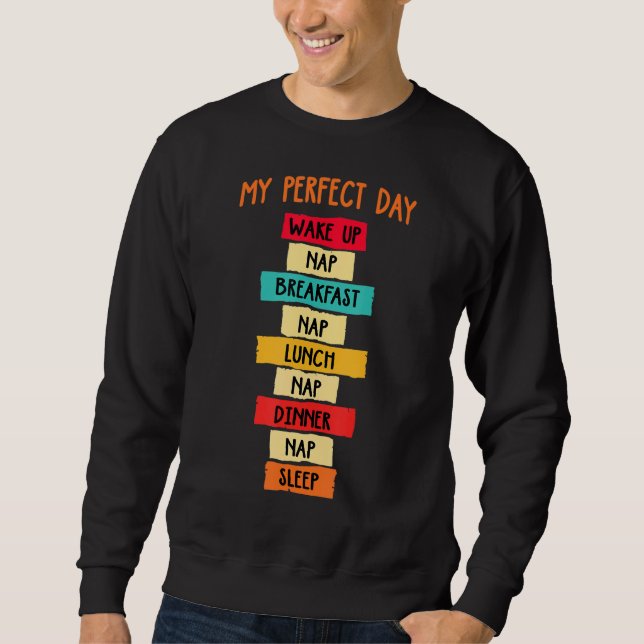 Moletom Dormir 'Meu Dia Perfeito' Poder Anotando Humor 1 (Frente)
