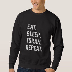 Moletom Dormir Torah Repetir Hebraico Judeu Matan Torah S