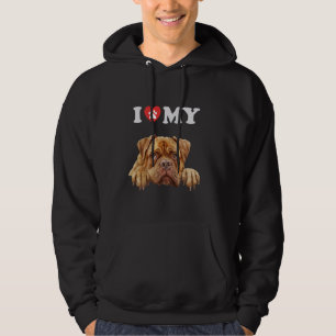 Moletom Douge de Bordeaux I Heart My Dog Engraçado Lover