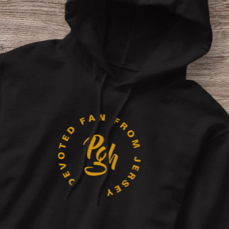 Moletom Dourada de rua preta Estado Yinz Pgh Hoodie