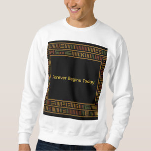 Moletom Dourado Kente Patterna Africano