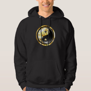 Moletom Dourado Yin Yang a preto