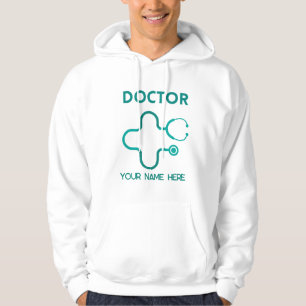 Moletom doutor, coloque seu nome em um capuz