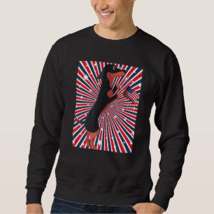 Moletom Doxie Independence Day Cute Dachshund Wiener Dog