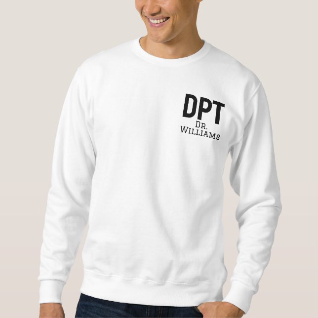 Moletom DPT Personalizado Doutorado em Presente de Terapia (Frente)