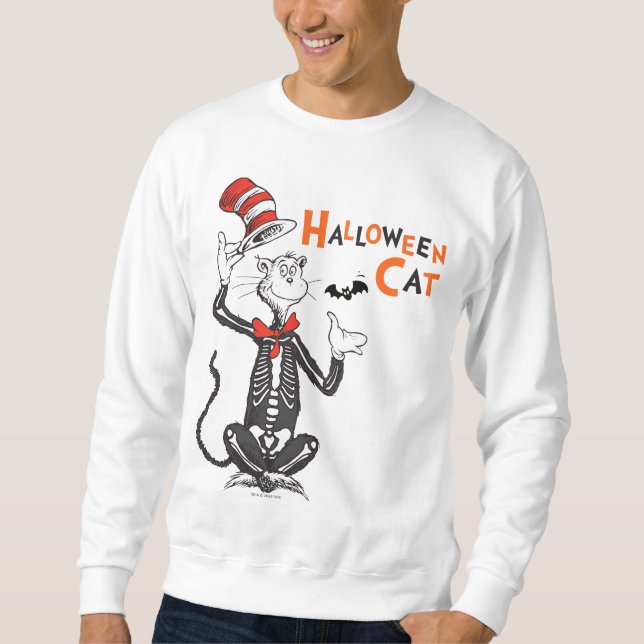 Moletom Dr. Seuss | Gato de Halloween no Chapéu (Frente)