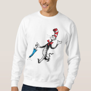 Moletom Dr. Seuss   Gato no Chapéu Passeio de Guarda-chuva