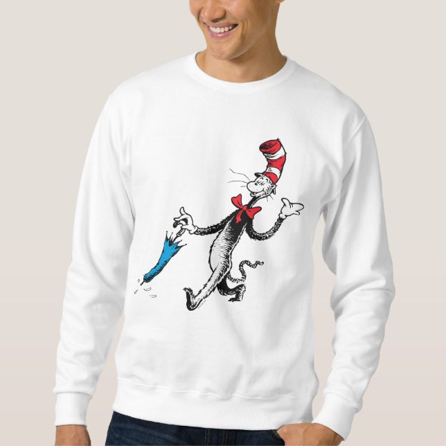 Moletom Dr. Seuss | Gato no Chapéu Passeio de Guarda-chuva (Frente)