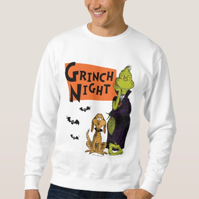 Moletom Dr. Seuss | Noite do Grinch no Halloween Gráfico (Frente)