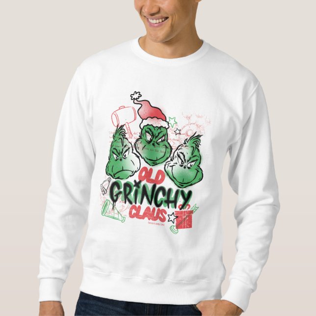 Moletom Dr. Seuss | Velho Grinch Claus (Frente)