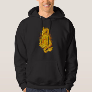 Moletom Dragão de Fogo Japonês Triste Edgy Streetwea