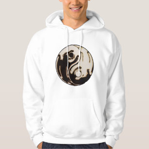 Moletom Dragão Negro e Branco Yin Yang