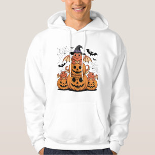 Moletom Dragões com Manos de Halloween com Pumpkins