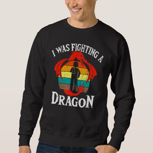 Moletom Dragon Retro Broken Arm Cruzado Ferimento (Frente)