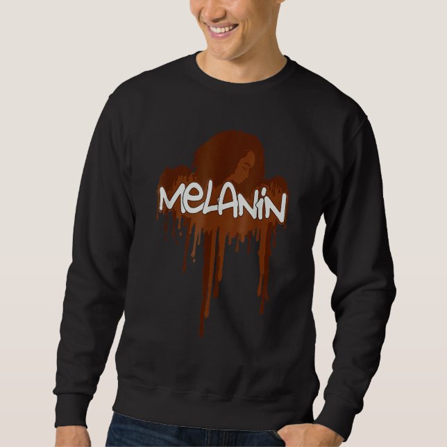 Moletom Drippin Melanin Black History Month BLM Melanin Pr (Frente)